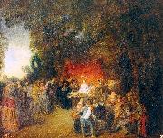 WATTEAU, Antoine The Marriage Contract Spain oil painting artist